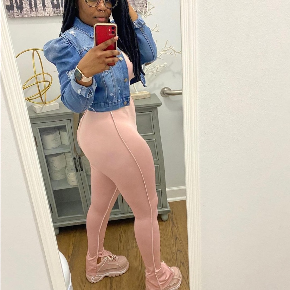 Two piece pink Frenzy set .